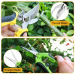 2 Packs Pruning Shears, Garden Shears, Garden Scissors, Garden Pruners Stainless Steel Pruning Shears for Gardening, Garden Clippers, Gardening Tools Scissors with Storage Bag