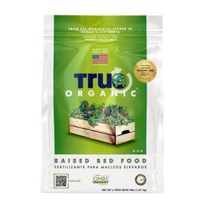 True Organic Raised Bed Plant Food Granular Fertilizer 4 lbs - CDFA, OMRI Listed for Organic Gardening NPK 6-3-6