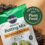 Miracle-Gro Cactus, Palm & Citrus Potting Mix and Plant Food - Bundle of Soil (8 qt.) and Liquid Plant Food (8 oz.) for Growing and Fertilizing Indoor Succulents