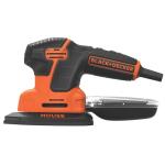 BLACK+DECKER Detail Sander, 1.2 Amp, 16,000 OPM, Compact Design, 3-Position Grip for Comfort, Includes Dust Collector, Corded (BDEMS600)