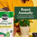 Miracle-Gro Indoor Potting Mix, Indoor Plant Food & Leaf Shine - Bundle of Potting Soil (6 qt.), Liquid Plant Food (8 oz.) & Leaf Shine (8 oz.) for Growing, Fertilizing & Cleaning Houseplants