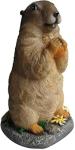 Garden Statue Lawn Ornament Animal Garden Statue Sculpture Resin Lawn Ornaments Decor Indoor Outdoor Figurines for Patio Yard and House - Marmot