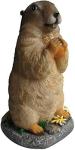 Garden Statue Lawn Ornament Animal Garden Statue Sculpture Resin Lawn Ornaments Decor Indoor Outdoor Figurines for Patio Yard and House - Marmot