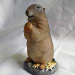 Garden Statue Lawn Ornament Animal Garden Statue Sculpture Resin Lawn Ornaments Decor Indoor Outdoor Figurines for Patio Yard and House - Marmot