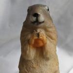 Garden Statue Lawn Ornament Animal Garden Statue Sculpture Resin Lawn Ornaments Decor Indoor Outdoor Figurines for Patio Yard and House - Marmot