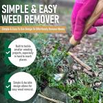 Grampa's Hand Weeder Tool - The Perfect Lightweight Easy to Use Weed Puller Tool for Garden - Durable Unique Lever Design with V-Shaped Forks Allows for Easy Removal of Weeds & Their Roots.
