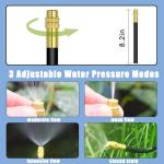 49.21Ft Bendable Drip Irrigation Kit 360°Adjustable Automatic Watering System + 15 Upgraded T-Joints + 15 Misting Nozzles + Faucet Adapter + Install Adapters for Garden Flower Bed (45PCS)
