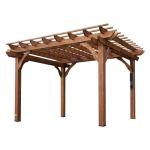 12' x 10' Cedar Wood Pergola for Outdoor Living