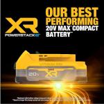 DEWALT 20V MAX* POWERSTACK™ Compact Battery (DCBP034)