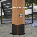 Beaumont 16 ft. x 12 ft. Cedar Pergola