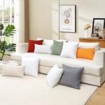 OTOSTAR Premium Outdoor Waterproof Throw Pillow Inserts - Set of 4