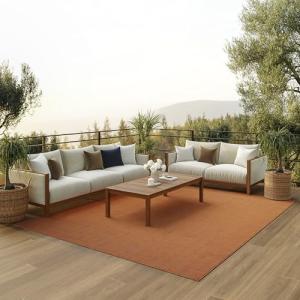 Nourison Positano Terracotta Indoor-Outdoor Area Rug, 8x10
