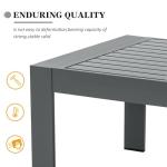 Outdoor Aluminum Coffee Table with Modern Design