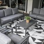 Outdoor Aluminum Coffee Table with Modern Design