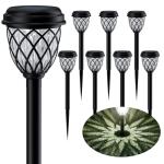 ruhotili Solar Outdoor Lights, Solar Lights Outdoor Waterproof IP65, Bright Powered by Solar Garden Lights for Patio, Yard, Driveway Decoration (10 Pack)