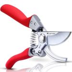 Kynup Pruning Shears for Gardening, Garden Hand Shears, Professional Bypass Pruner Hand Shears Heavy Duty, Pruners for Gardening, Garden Clippers, Hedge Shears, Garden Tools(Red)