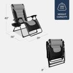 Oversized Padded Zero Gravity Chair for Backyard Lounging