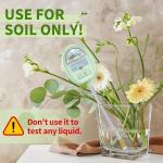 Soil Moisture Meter,4-in-1 Soil Ph Meter, Soil Tester for Moisture, Light,Nutrients, pH,Soil Ph Test Kit, Great for Garden, Lawn, Farm, Indoor & Outdoor Use (No Battery Required)