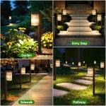 ELECLINK Solar Pathway Lights Outdoor, 6 Pack Upgraded Outdoor Solar Lights for Outside Super Bright Up to 12Hrs, IP65 Waterproof Solar Garden Lights for Yard Landscape Path Walkway Decoration