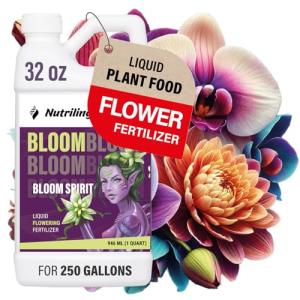 Bloom Fertilizer - Perfect Liquid Fertilizer for Outdoor Plants and Exceptional Liquid Plant Fertilizer Indoor Potted Plants. Used as Soil and Hydroponic Nutrient Solution, Bloom Spirit 0-5-4 32 Oz