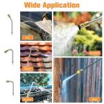 Sealegend 8FT Gutter Cleaning Tools Pressure Washer Extension Wand Upgrade Pressure Washer Accessories with 6 Spray Nozzle Tips, 3 Gutter Cleaner Attachment Curved Rod, 1/4" Quick Connect, 4000 PSI
