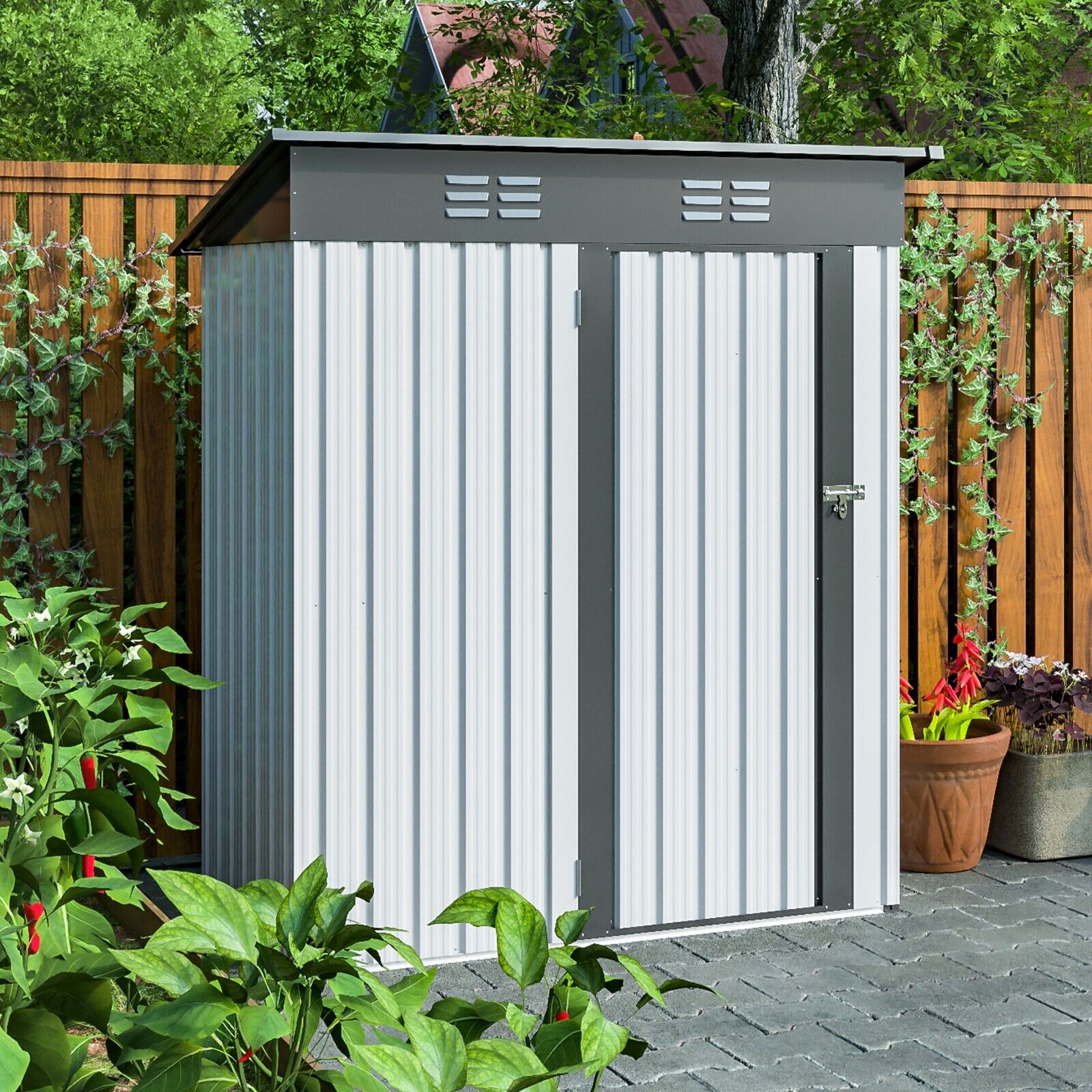 Large Outdoor Storage Shed for Tools and Equipment