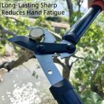 KLDOLLAR Loppers Tree Trimmer Branch Cutter with Powerful Gear Action, Super Pruner Tree Clippers Tree Pruner, Chops Thick Branches Ease, Sharp Steel Blade with 1.3 Inch Cutting Capacity(15 Inch)