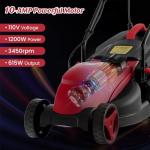 Goplus Electric Lawn Mower, Versatile Corded Lawn Mower with Grass Collection Box, 10 AMP Motor, 13" Cutting Deck, 3 Adjustable Cutting Positions, Walk-Behind Lawnmower for Garden Farm Yard