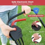 Goplus Electric Lawn Mower, Versatile Corded Lawn Mower with Grass Collection Box, 10 AMP Motor, 13" Cutting Deck, 3 Adjustable Cutting Positions, Walk-Behind Lawnmower for Garden Farm Yard