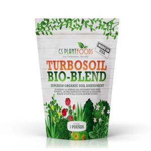 Organic Soil for Vegetable Garden Turbo Soil Bio-Blend, Superior Organic Soil Amendment (3 lbs)