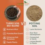 Organic Soil for Vegetable Garden Turbo Soil Bio-Blend, Superior Organic Soil Amendment (3 lbs)