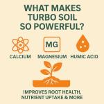 Organic Soil for Vegetable Garden Turbo Soil Bio-Blend, Superior Organic Soil Amendment (3 lbs)