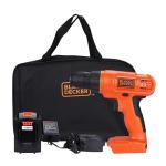 BLACK+DECKER 20V MAX Drill & Home Tool Kit, 34 Piece (BDCD120VA), Orange