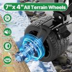 BEAU JARDIN Folding Beach Wagon Cart 330 Pound Capacity Collapsible Utility Camping Grocery Canvas Portable Rolling Outdoor Garden Sports Heavy Duty Shopping Wide All Terrain Wheel Black BG219