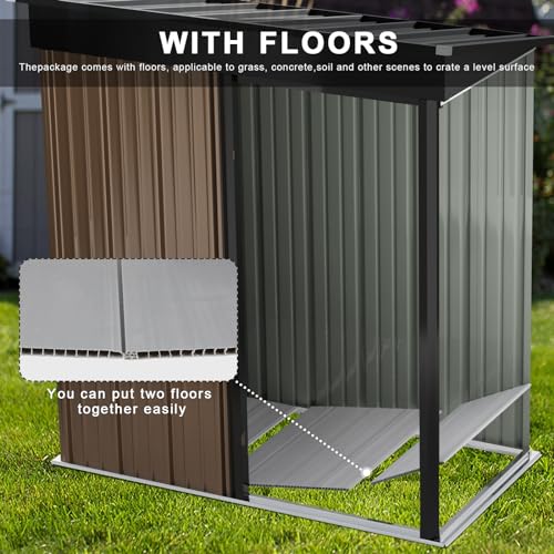 5x3 FT Outdoor Storage Shed with Lockable Door