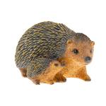 CLEVER GARDEN Cute Resin Garden Statue Decoration, Outdoor Lawn Yard Polyresin Animal Figurine Sculpture Ornament Décor, Hedgehog Family