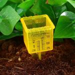 Operitacx 4pcs Rain Gauge Outdoor, Plastic Rain Gauges for Yard with Stake, Easy to Read Water Gauge for Rain Garden Lawn