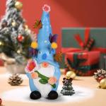 Garden Gnomes Outdoor Decor Solar Statues Light, Funny Garden Sculptures & Statues with Butterfly Lights, Outside Yard Art Gnome Holding Lotus Ornaments for Garden Patio Lawn Porch, Gardening Gifts