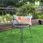 Paisley Print Outdoor Lumbar Pillows Set of 2