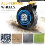 Collapsible Foldable Wagon, Beach Cart Large Capacity, Heavy Duty Folding Wagon Portable, Collapsible Wagon for Sports, Shopping, Camping (Black, 1 Year Warrant)