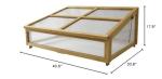 VegTrug Classic Cold Frame, Durable and Spacious Wooden Frame, Ideal Gardening Accessories, Natural, 1m