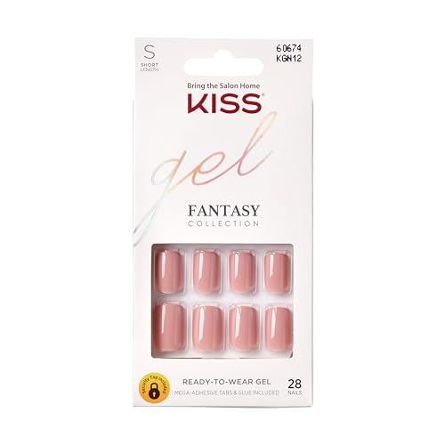 Ribbons' Pink Gel Fantasy Press On Nails Kit