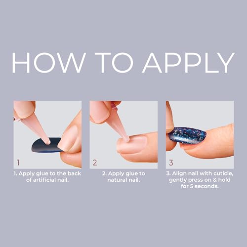 Ribbons' Pink Gel Fantasy Press On Nails Kit