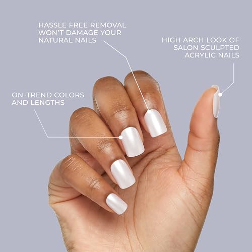 Ribbons' Pink Gel Fantasy Press On Nails Kit