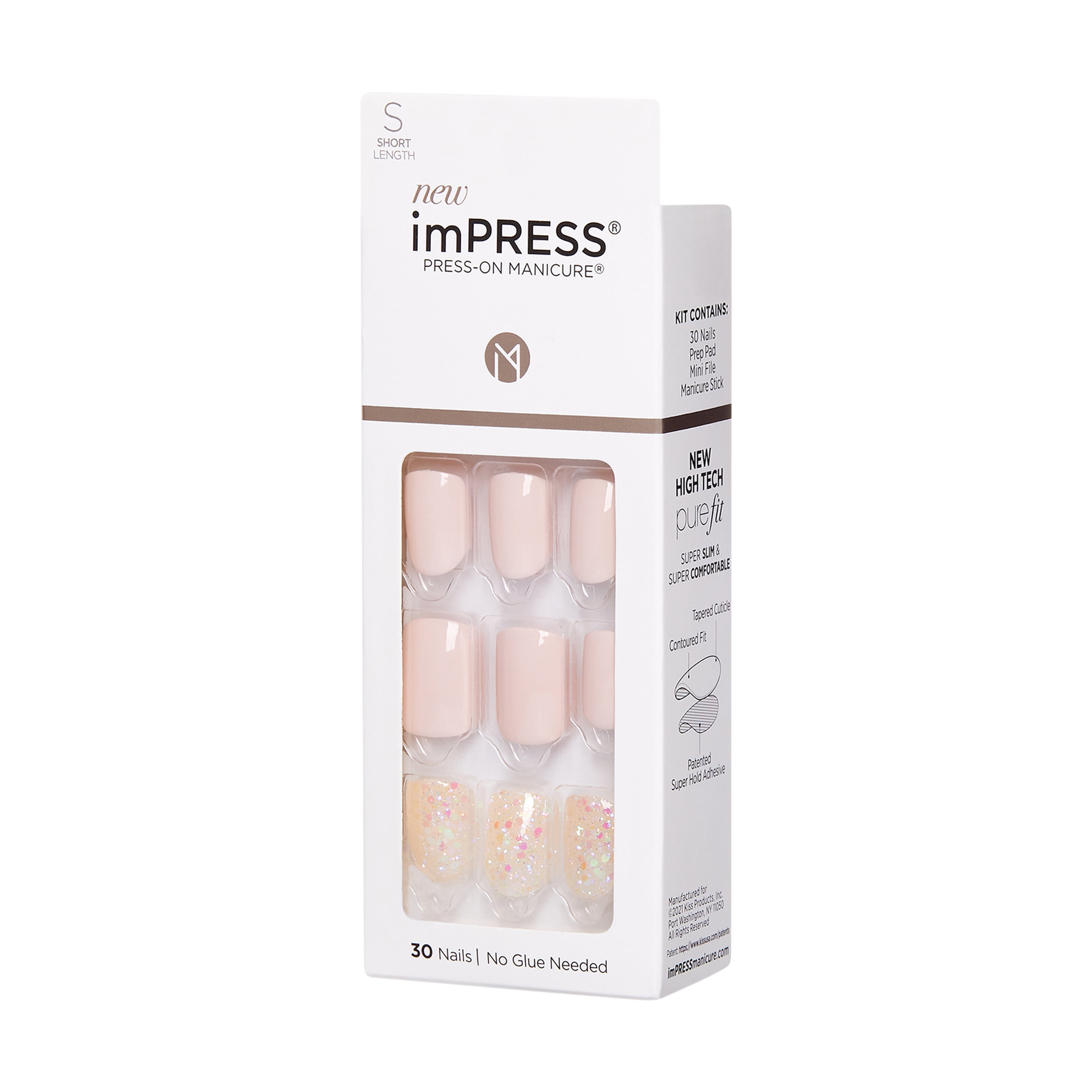 imPRESS Press-on Manicure Fake Nails - 'Dorothy' - 30 Pieces