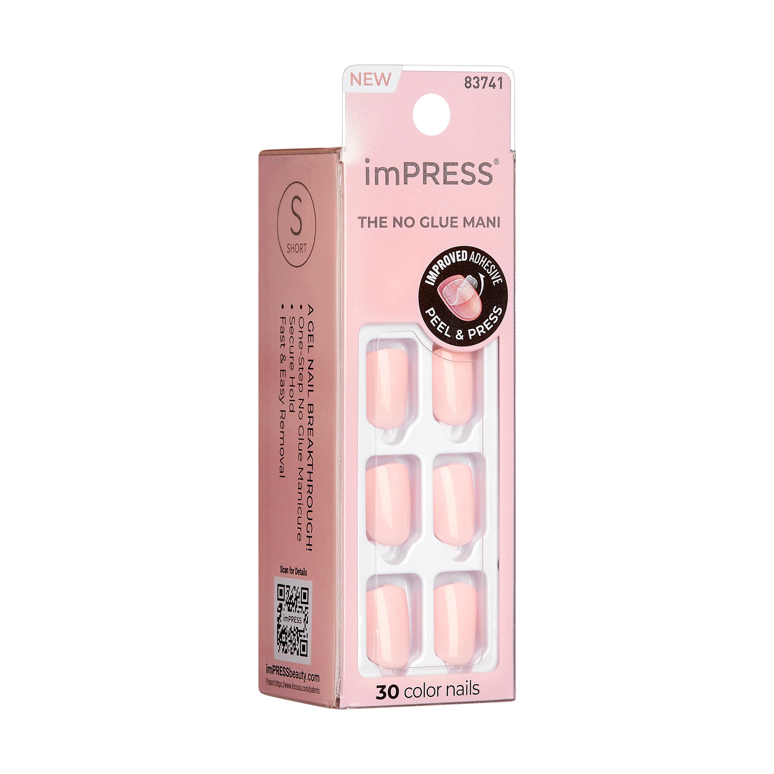 imPRESS Press-on Manicure in Pick Me Pink, Short