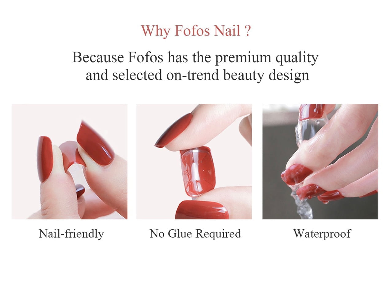 Light Purple French Daisy Press-on Short Square Fake Nails