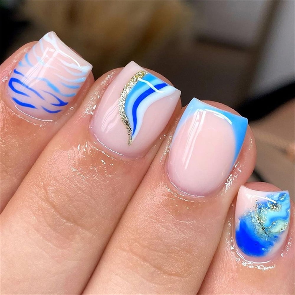 Fofosbeauty Tiger Print Press on False Nails Set