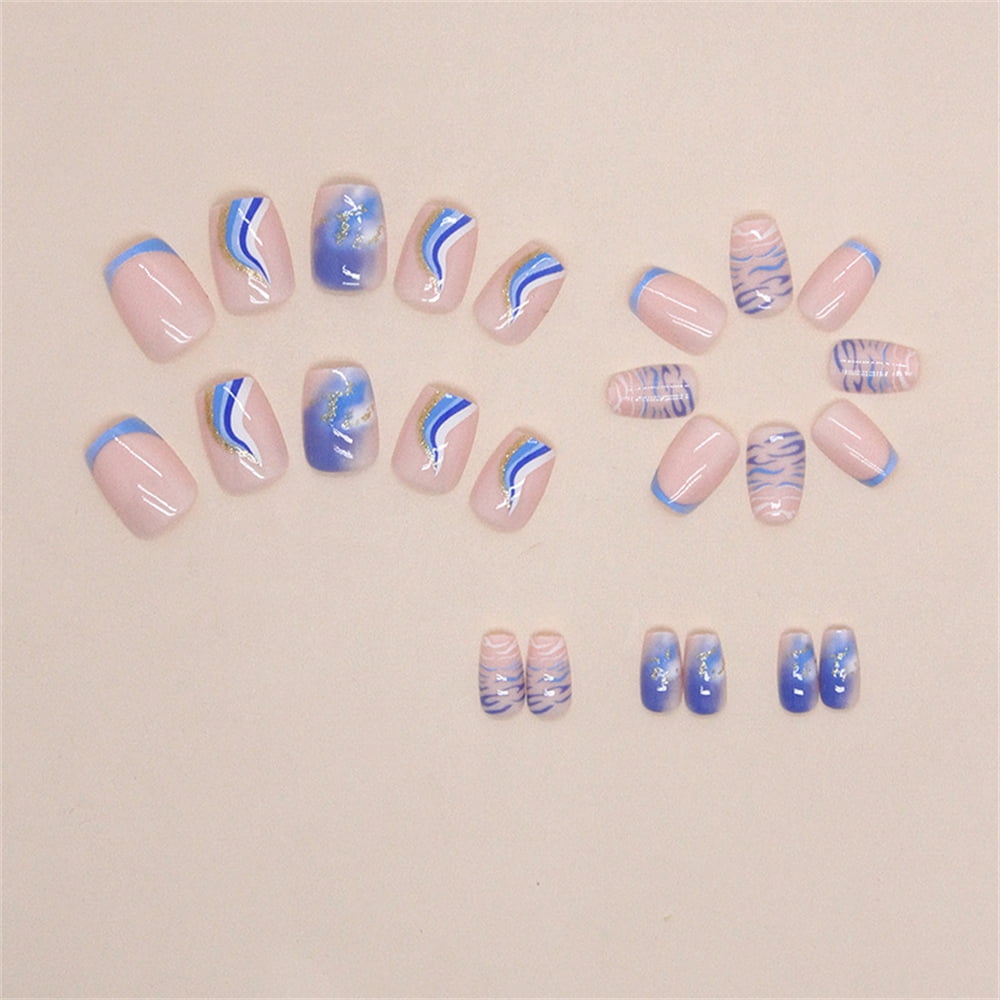 Fofosbeauty Tiger Print Press on False Nails Set