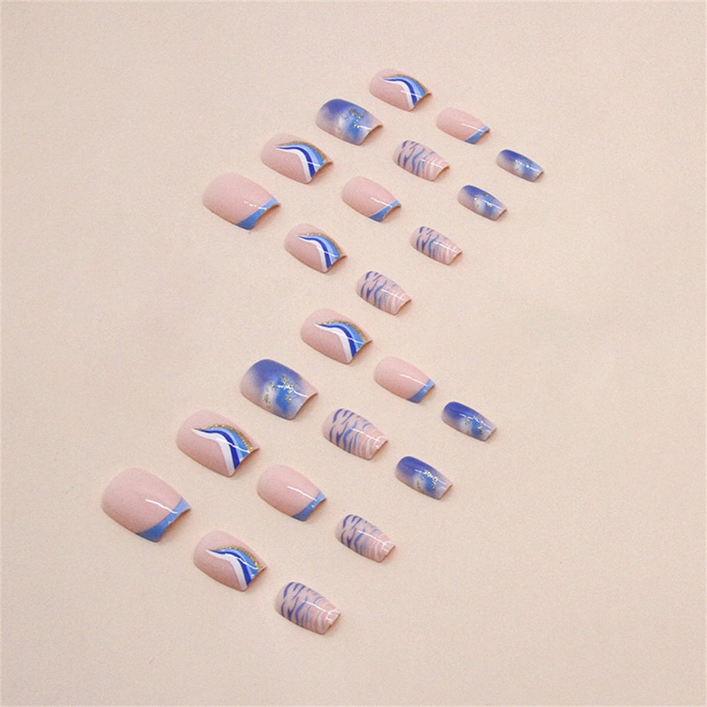 Fofosbeauty Tiger Print Press on False Nails Set